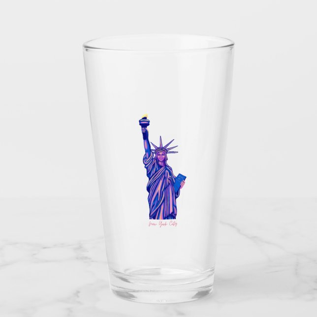 Frihetsgudinnan-New York City-4 juli-4 Glaskopp (Framsida)