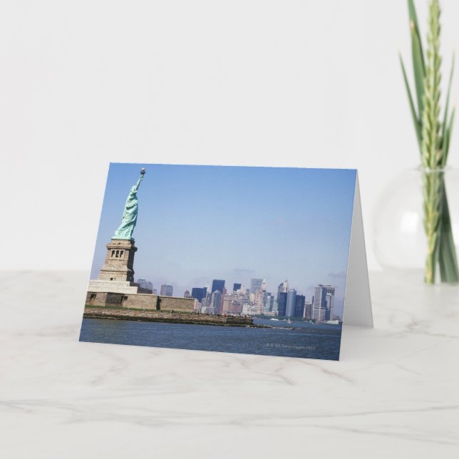 Frihetsgudinnan New York City, New York Kort (Framsida)