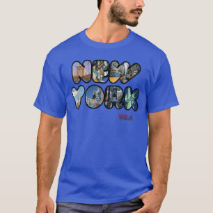 Frihetsgudinnan New York City NYC Stadssiluett Sou T Shirt
