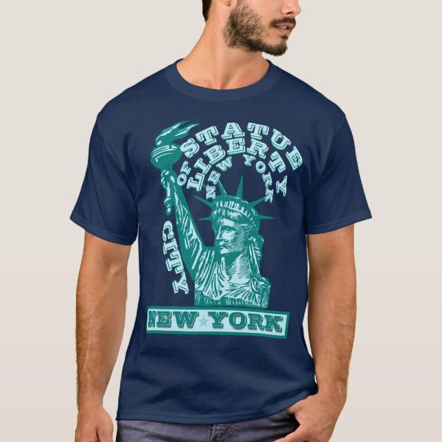 Frihetsgudinnan New York City T Shirt (Framsida)