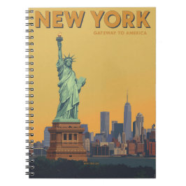 Frihetsgudinnan New York City Travel Anteckningsbok