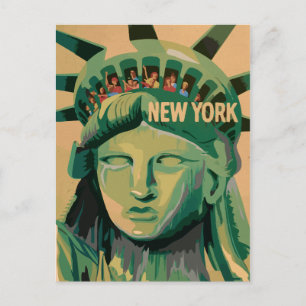 Frihetsgudinnan - New York City Vykort