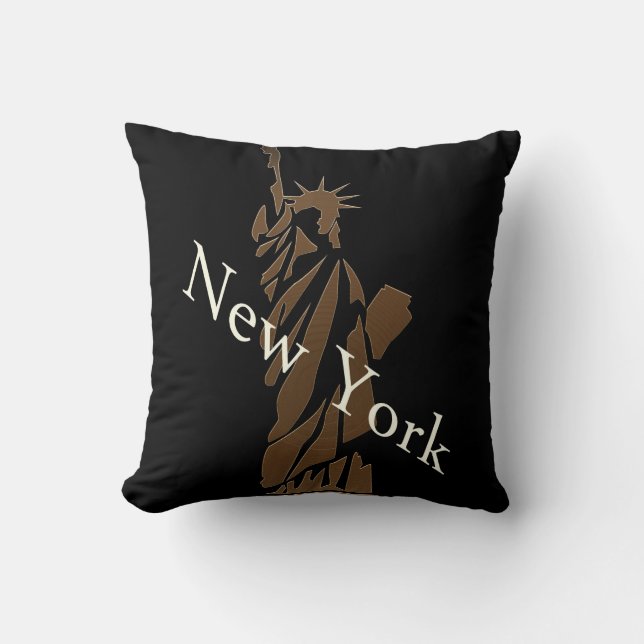 Frihetsgudinnan New York Design Kudde (Framsida)