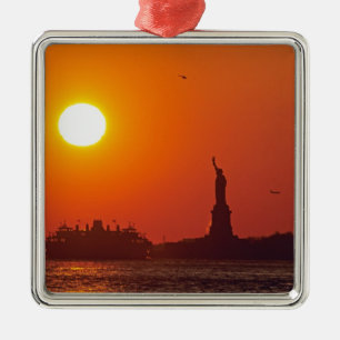 Frihetsgudinnan, New York hamn, NY, USA, Julgransprydnad Metall