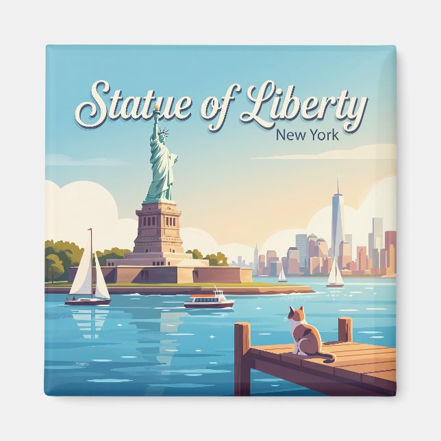 Frihetsgudinnan New York Magnet (Framsidan)