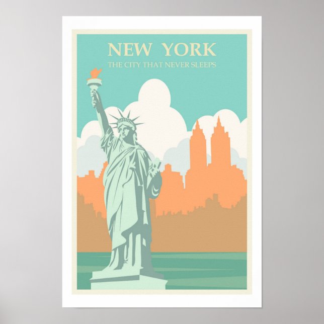 Frihetsgudinnan, New York Poster (Framsidan)