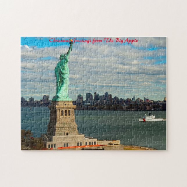 Frihetsgudinnan New York. Pussel (Horisontell)