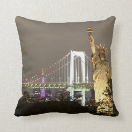 Frihetsgudinnan & New York Skyline Kudde