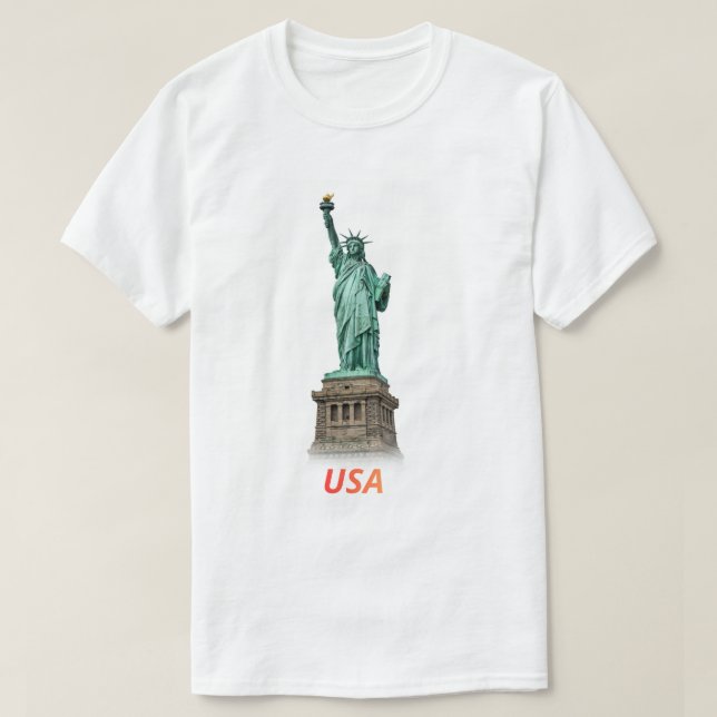 Frihetsgudinnan -new york t-shirt frihet & usa (Design framsida)