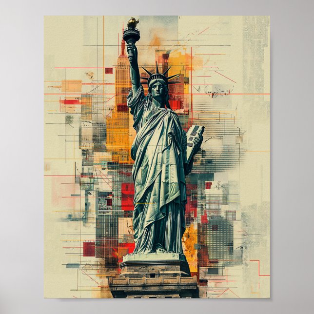 Frihetsgudinnan New York USA Poster (Framsidan)