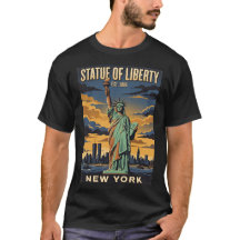 Frihetsgudinnan New York Vintage Resa Affisch R
