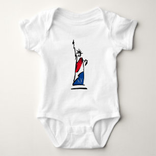 Frihetsgudinnan NY Röd Vit och Blå T Shirt