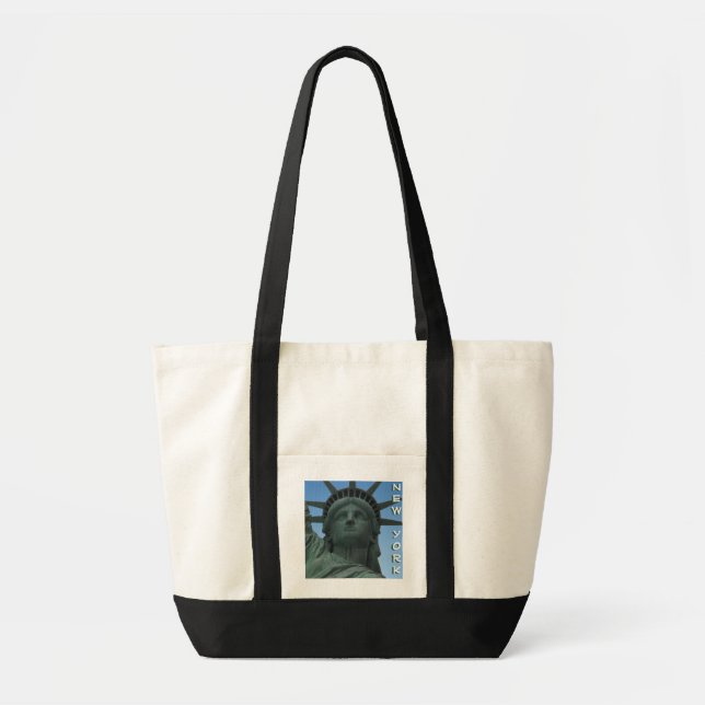 Frihetsgudinnan NY Tote Bag New York Souvenirs Tygkasse (Framsidan)