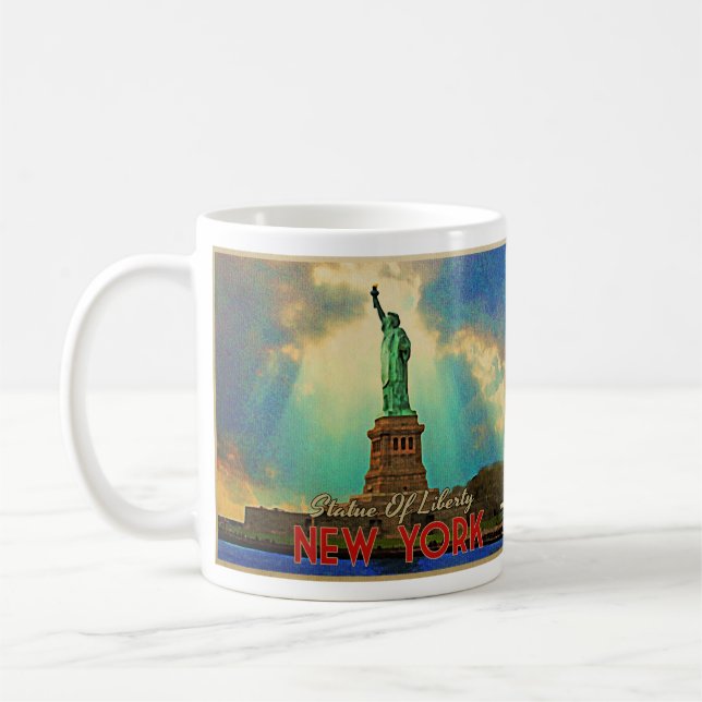 FRIHETSGUDINNAN NYC KAFFEMUGG (Vänster)