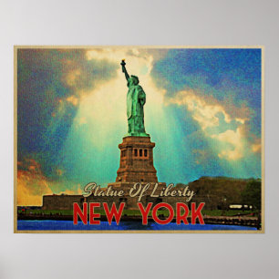 FRIHETSGUDINNAN NYC POSTER