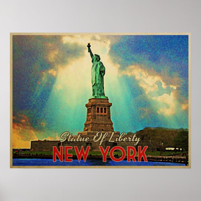 FRIHETSGUDINNAN NYC POSTER (Framsidan)