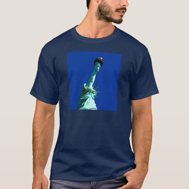 Frihetsgudinnan och Blå himmel T-shirt (Framsida)