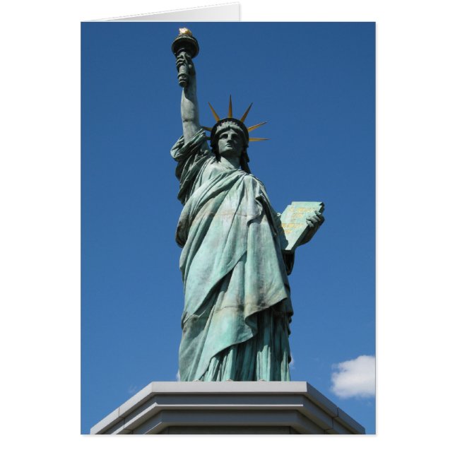 Frihetsgudinnan, Odaiba, Tokyo, Japan Card Hälsningskort (Framsidan)