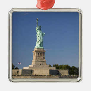 Frihetsgudinnan på Liberty Island i New 2 Julgransprydnad Metall