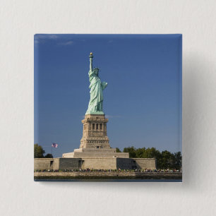 Frihetsgudinnan på Liberty Island i New 2 Knapp