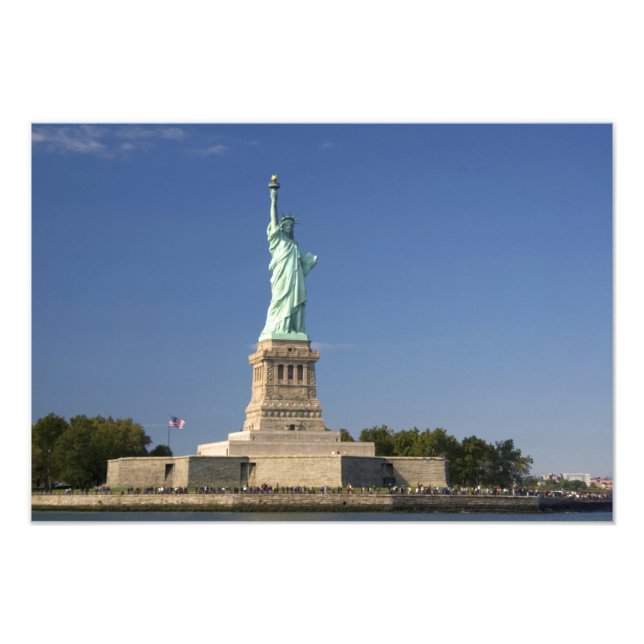 Frihetsgudinnan på Liberty Island i New Fototryck (Framsidan)