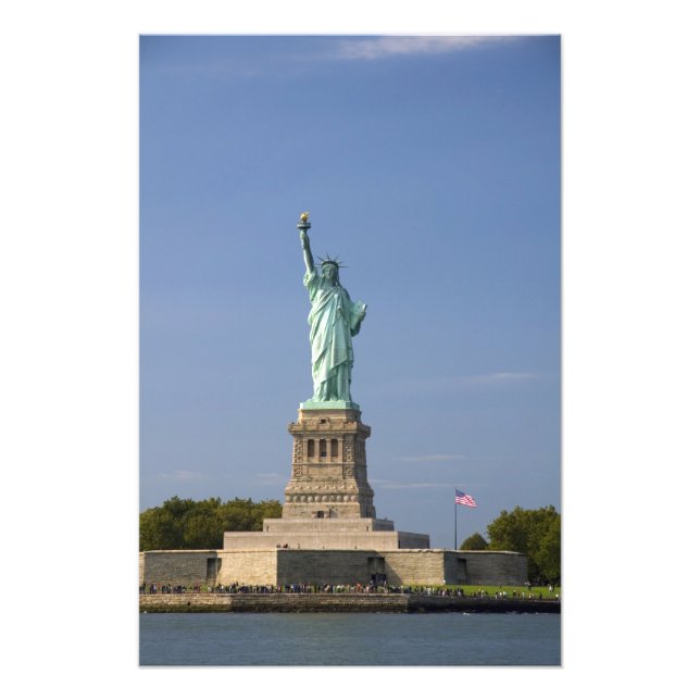 Frihetsgudinnan på Liberty Island i New Fototryck (Framsidan)