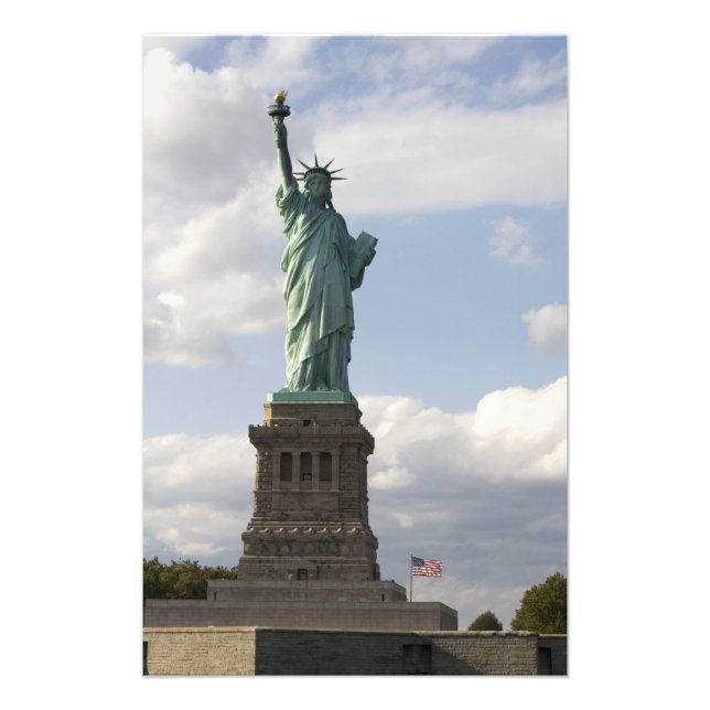 Frihetsgudinnan på Liberty Island i New Fototryck (Framsidan)