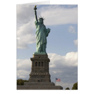 Frihetsgudinnan på Liberty Island i New Hälsningskort