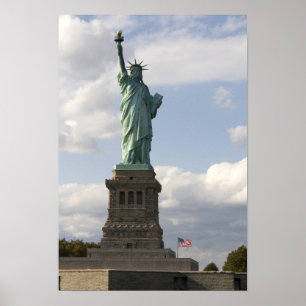 Frihetsgudinnan på Liberty Island i New Poster