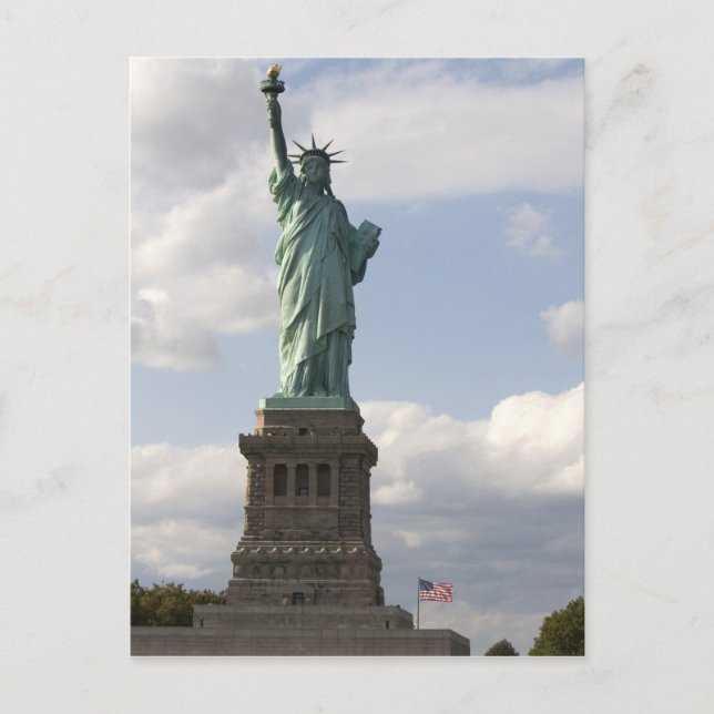 Frihetsgudinnan på ön Liberty i New Vykort (Framsida)