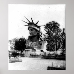 Frihetsgudinnan Paris Frankrike Poster