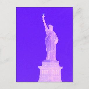 Frihetsgudinnan Patriotic USA, 4 juli Vykort