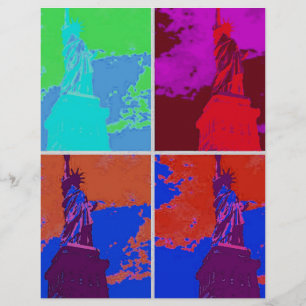 Frihetsgudinnan Pop Art Stil