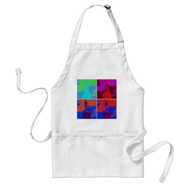 Frihetsgudinnan Pop Art Stil Förkläde (Framsidan)