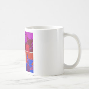Frihetsgudinnan Pop Art Stil Kaffemugg