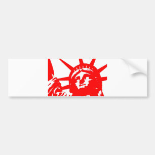 Frihetsgudinnan Pop Art USA Symbol Bildekal