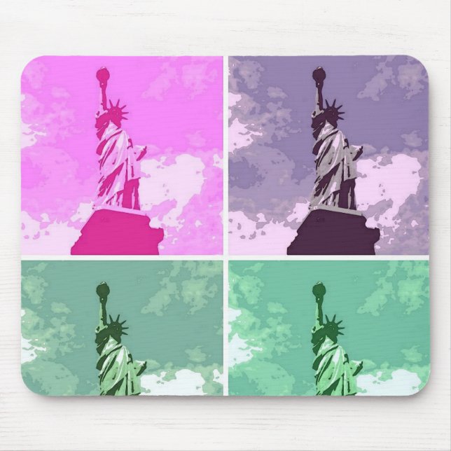 Frihetsgudinnan Pop Art USA Symbol Musmatta (Framsidan)