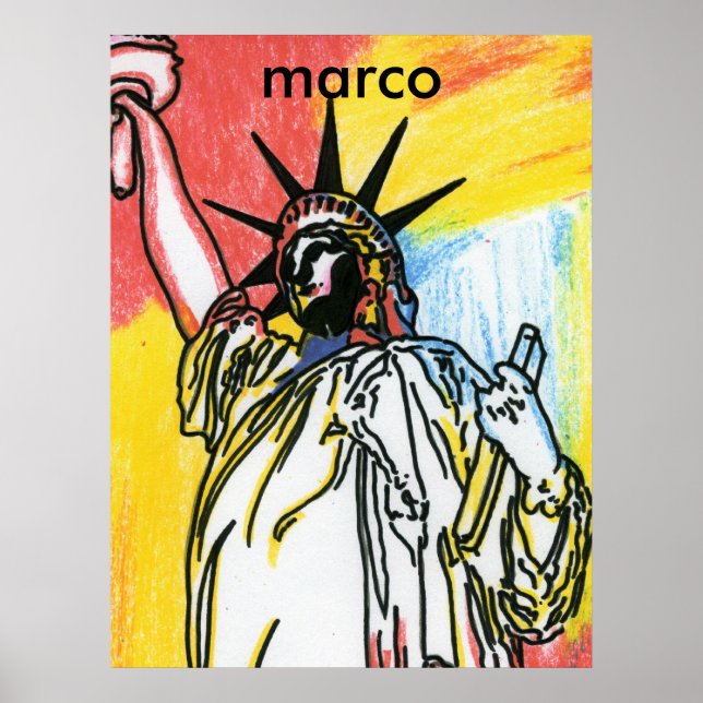 Frihetsgudinnan Poster utskrifter (Framsidan)