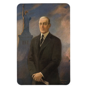 Frihetsgudinnan & President Woodrow Wilson Magnet