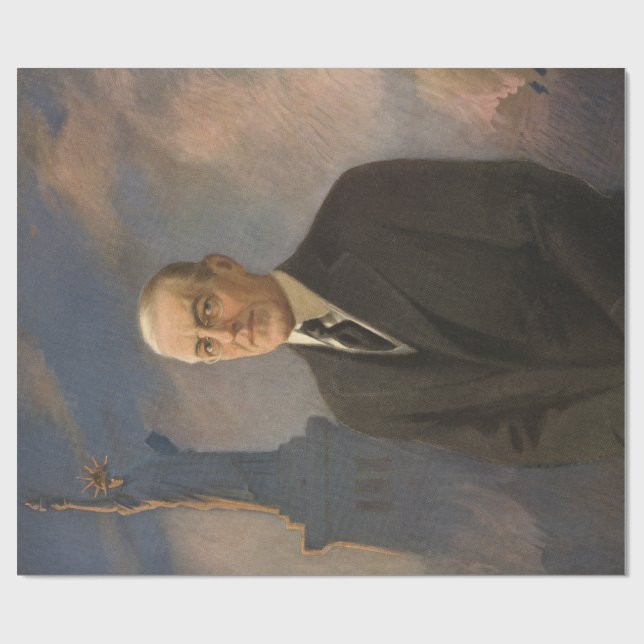Frihetsgudinnan & President Woodrow Wilson Presentpapper (Platt)