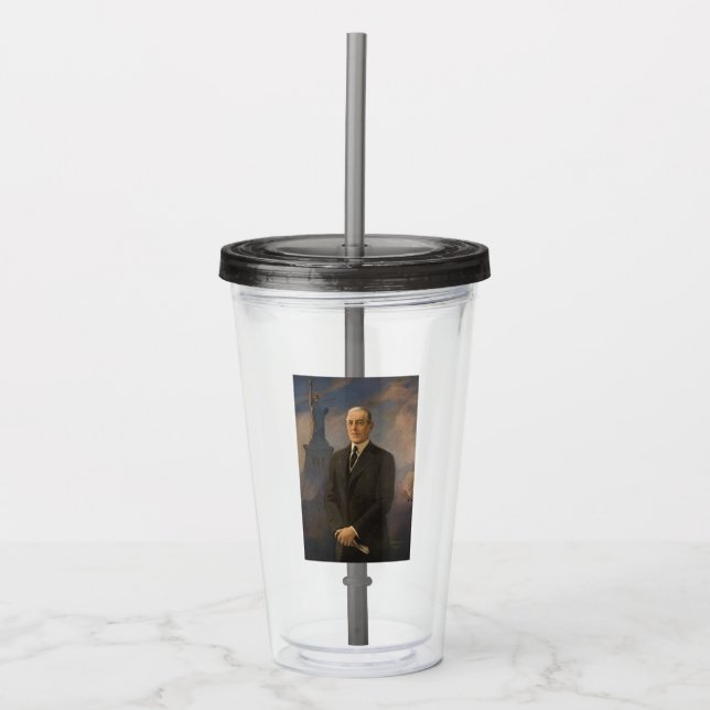 Frihetsgudinnan & President Woodrow Wilson Take Away Mugg (Framsida)