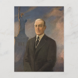 Frihetsgudinnan & President Woodrow Wilson Vykort