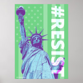 Frihetsgudinnan RESIST Art Poster