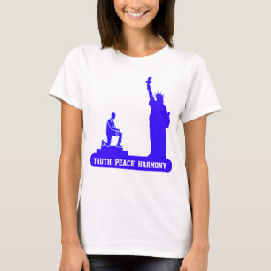 Frihetsgudinnan, sanning fred & harmoni t shirt