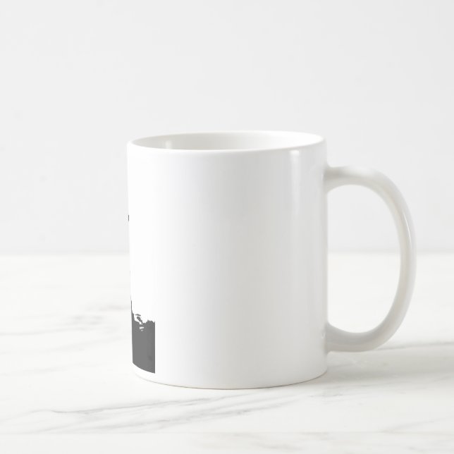 Frihetsgudinnan Silhouette Kaffemugg (Höger)