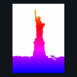 Frihetsgudinnan Silhouette Pop Art Poster<br><div class="desc">New York City - United States National and City Symbol Statues,  Monuments and Byggnad - Frihetsgudinnan Photo Artwork - Frihetsgudinnan Silhouette Pop Art Stil Artwork</div>
