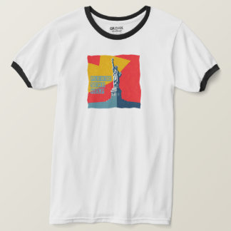Frihetsgudinnan Skicka hjälp - Spara Demokrati T Shirt