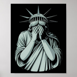 Frihetsgudinnan Sorgsen Amerika Poster