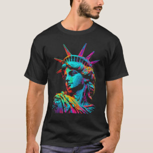 Frihetsgudinnan Souvenir Painting Art New York C T Shirt