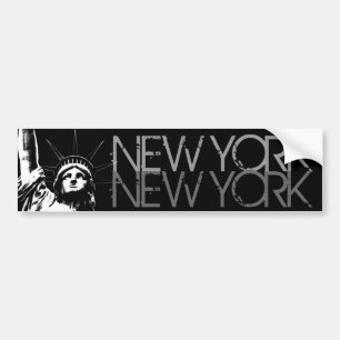Frihetsgudinnan Stickers i New York Bumper Sticker Bildekal